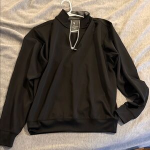 Fairway & Greene Black Quarter-Zip Pullover